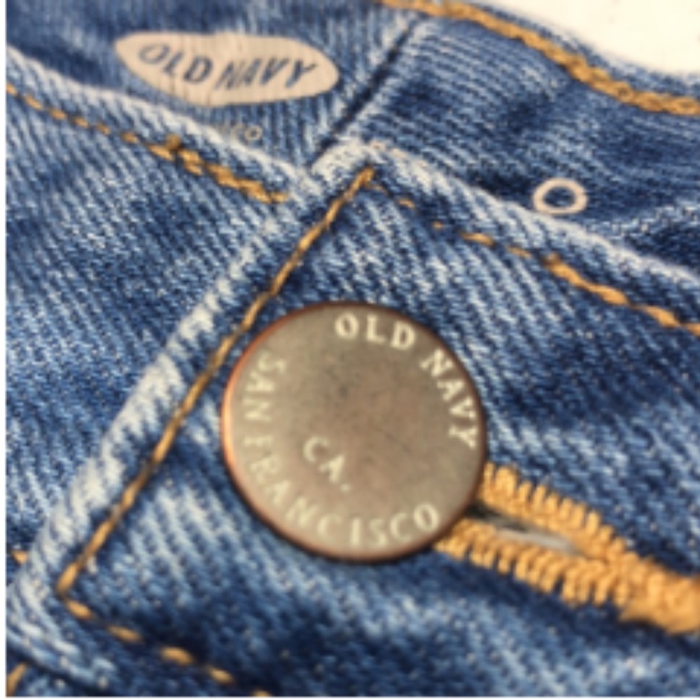 VINTAGE OLD NAVY FACTORY JEAN SHORTS 0/25 😎 - Picture 6 of 9